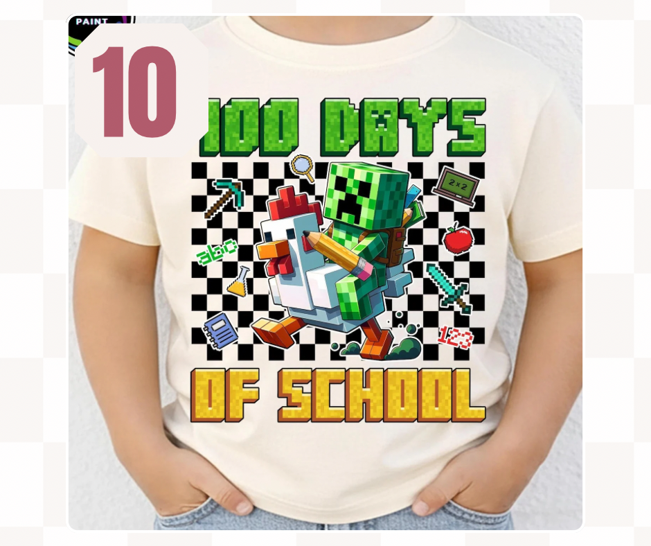 100 Days of school t shirt *mystery shirt color*