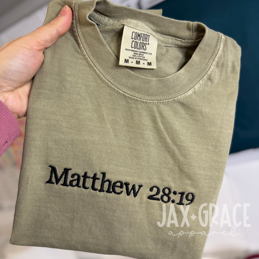 Custom Bible Verse | Embroidery