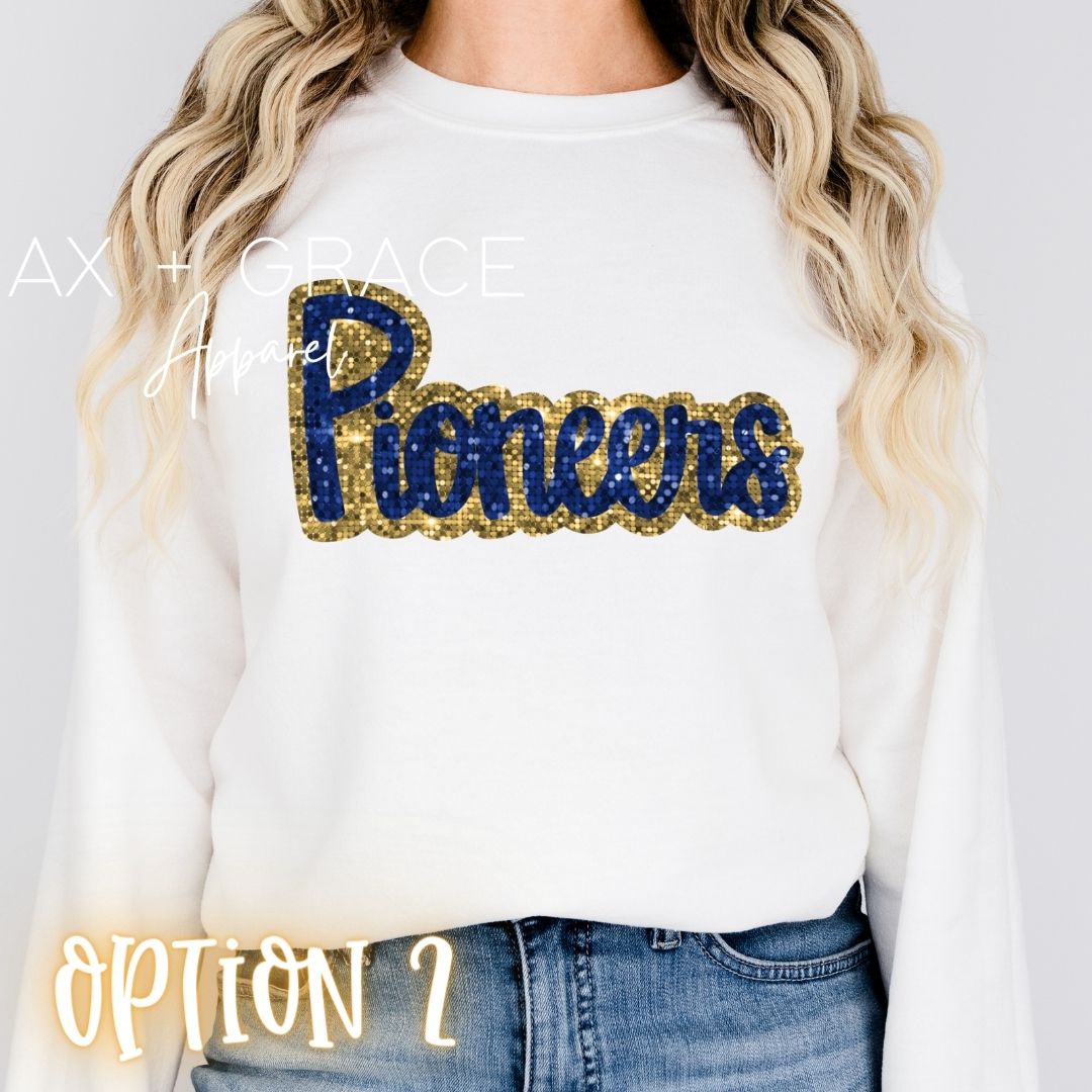 Faux Sequin Pioneers