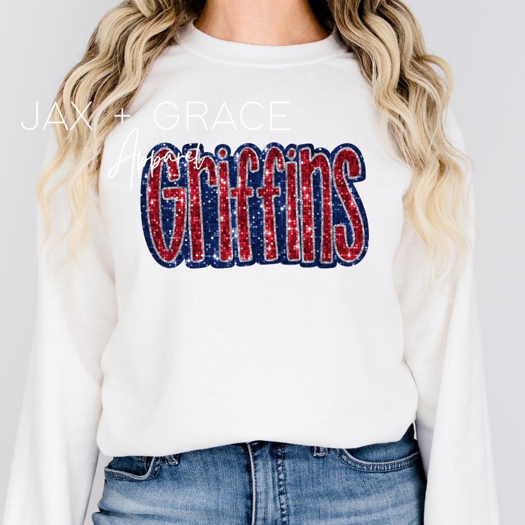 Faux Sequin Griffins