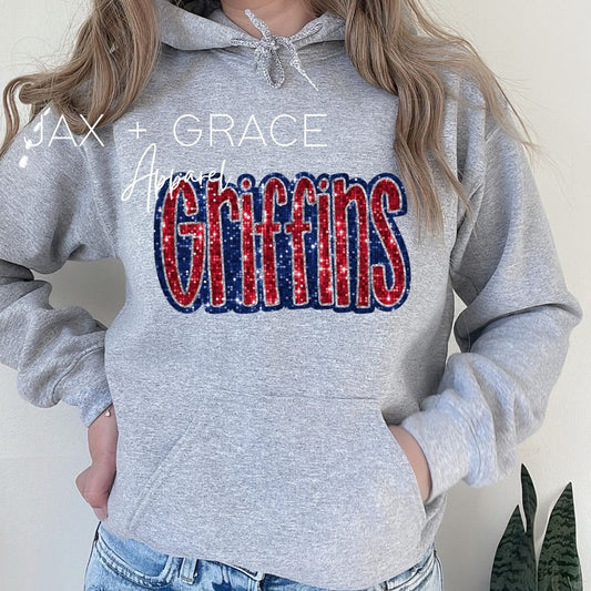 Faux Sequin Griffins