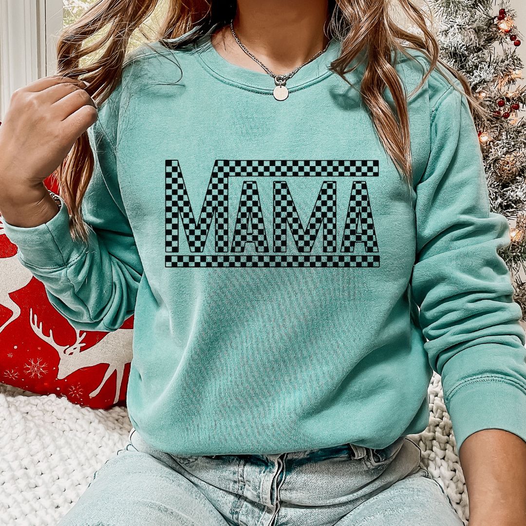 Checkered Mama Sweatshirt