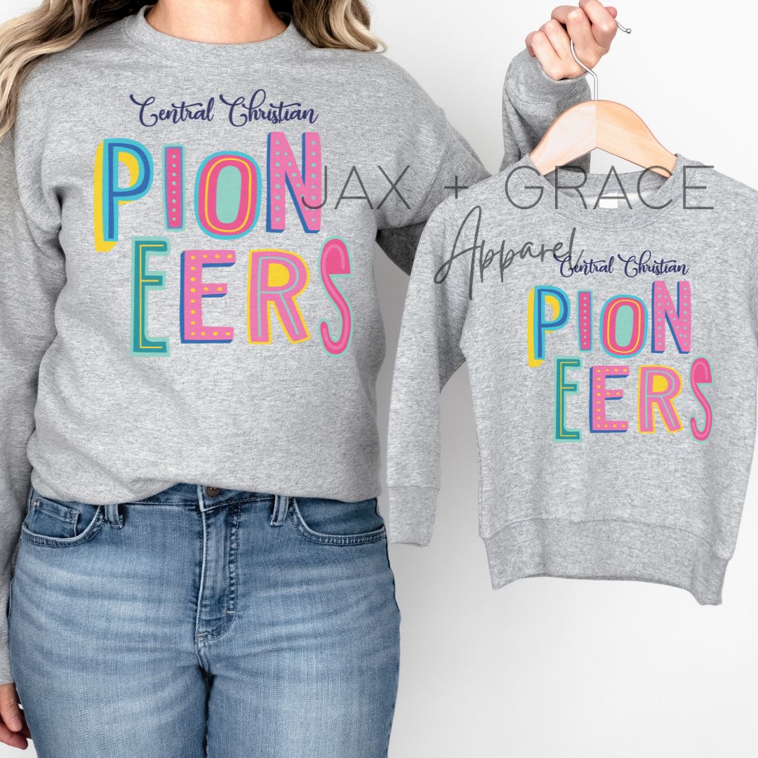 Central Christian Pioneers (Colorful Fun Font)