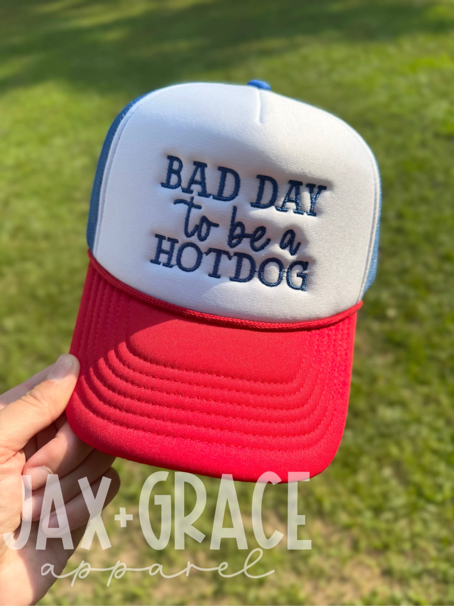Bad day to be a hotdog | USA hat