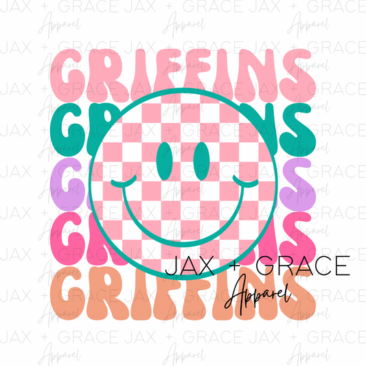 Checkered Smiley - GRIFFINS
