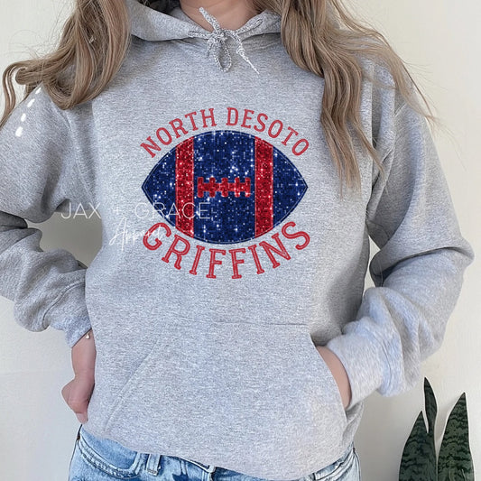 Griffins Faux Sequin Football