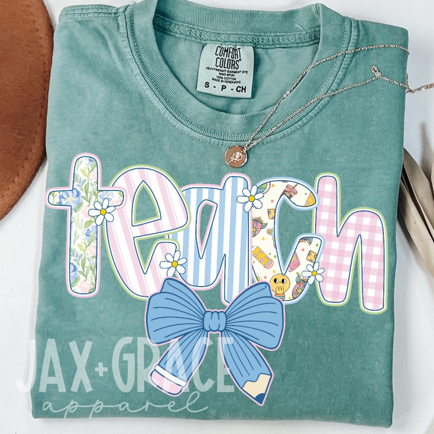 Preppy Floral Teacher