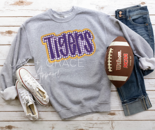 Plaid Tigers Sweatshirt