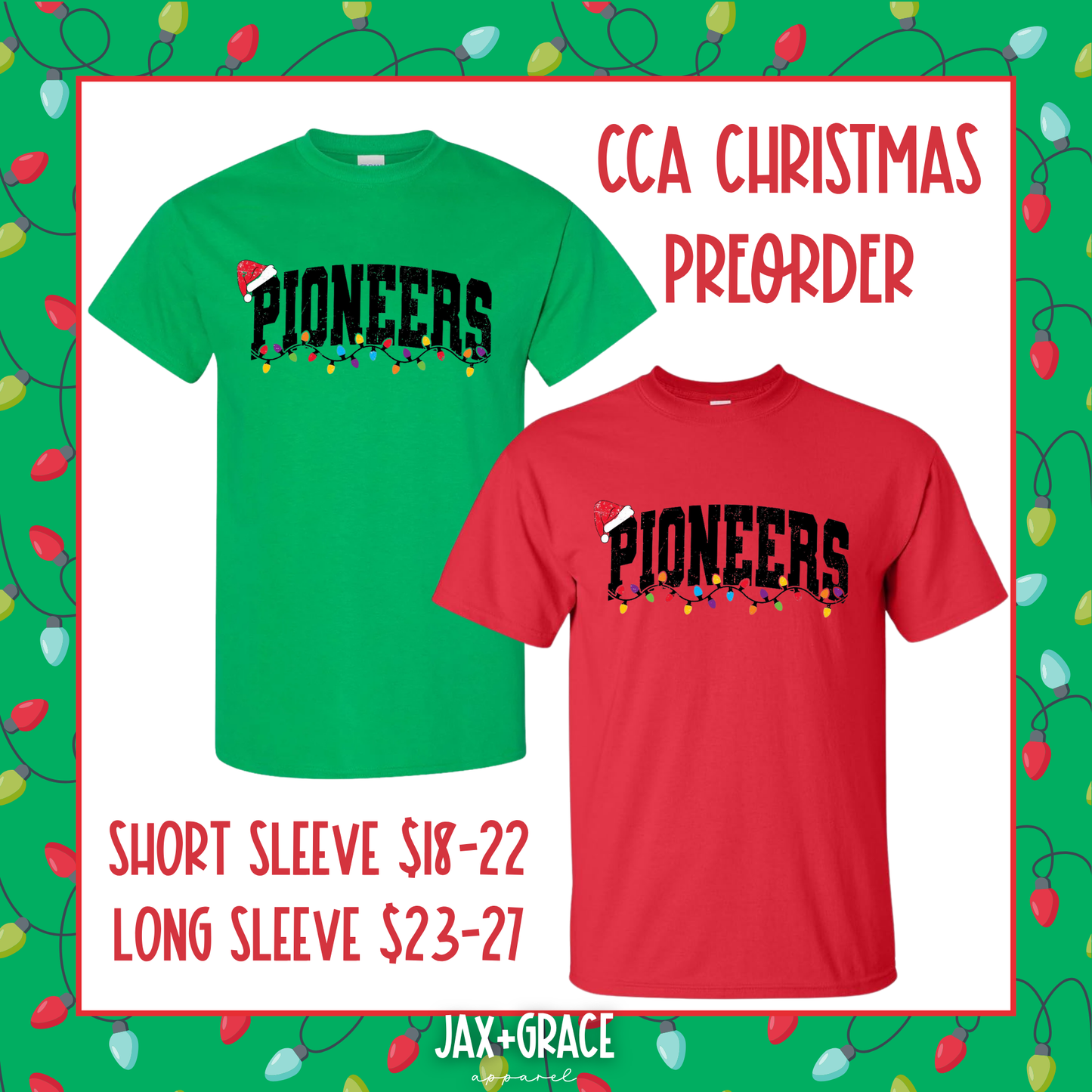 CCA Christmas Pioneers