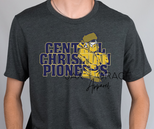 Central Christian Pioneers (peak thru logo)