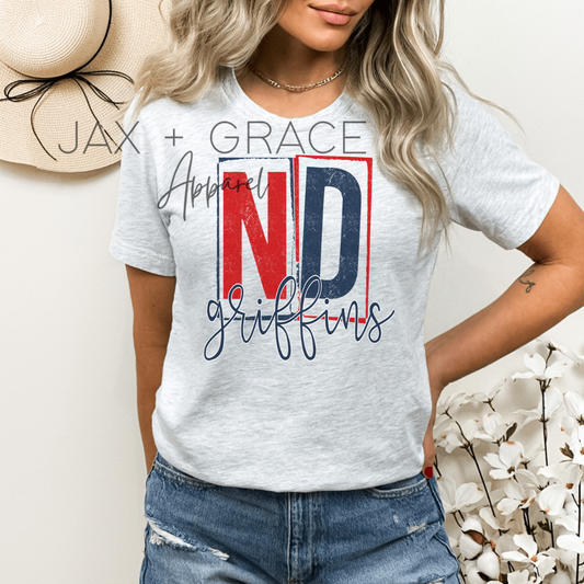 ND Griffins Stamped Design