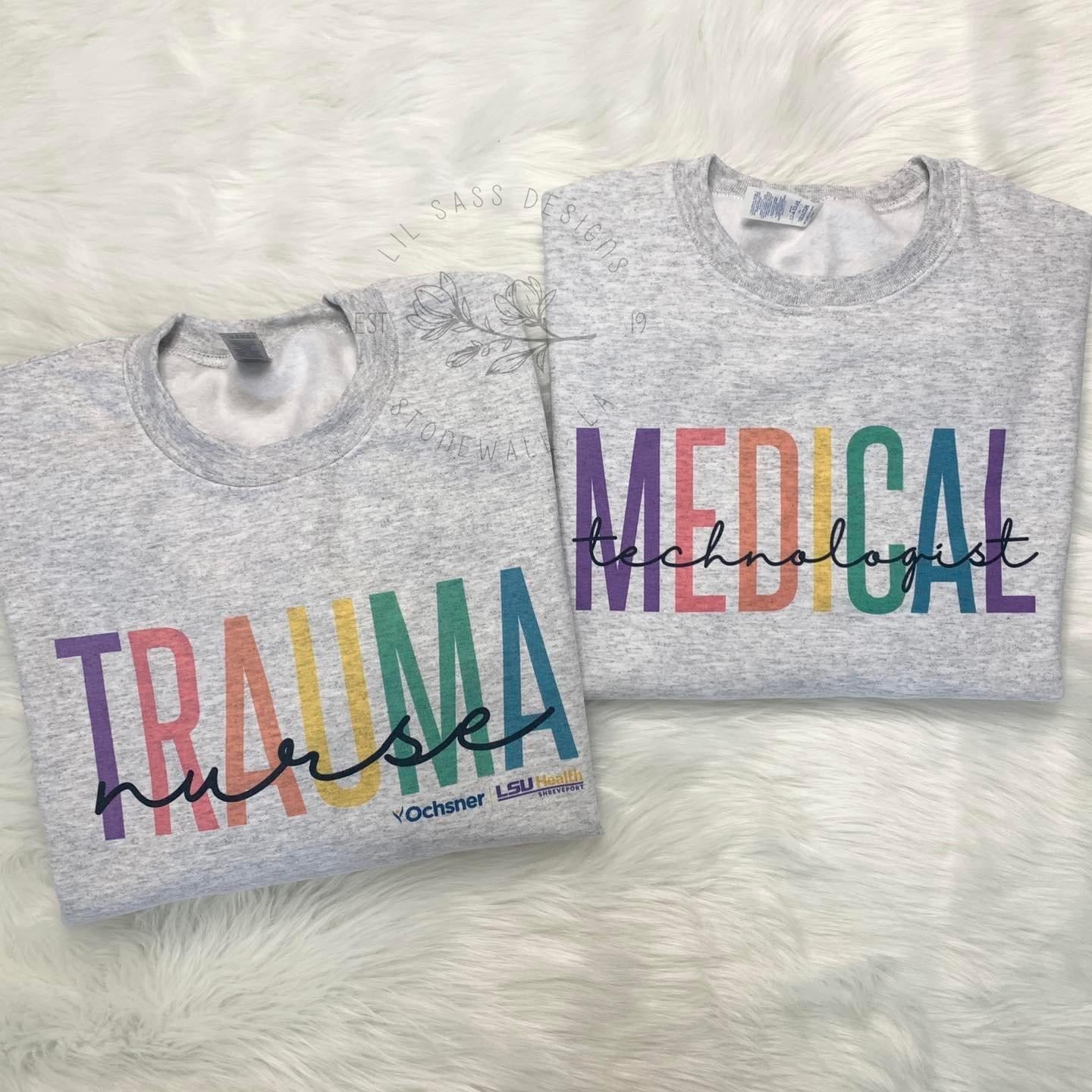 Custom Tall Letter Occupation Design