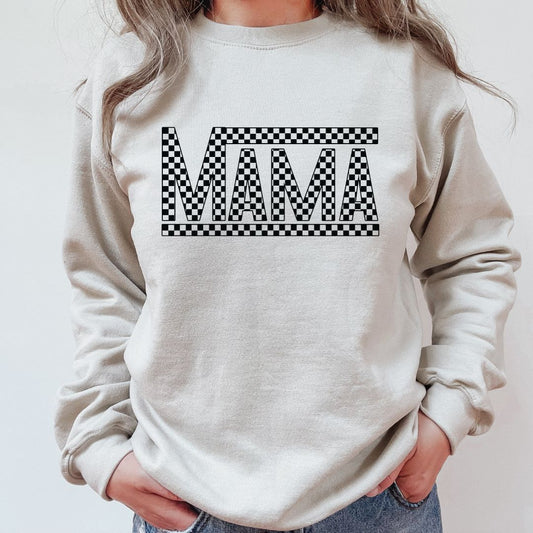 Checkered Mama Sweatshirt