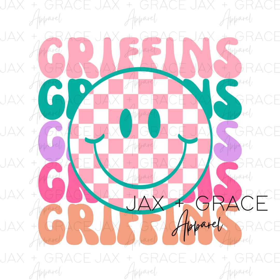 Checkered Smiley - GRIFFINS