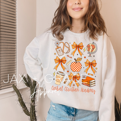 CUSTOM teacher fall bows(Sweatshirt/Hoodie)