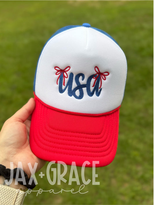 USA dainty bow | USA hat
