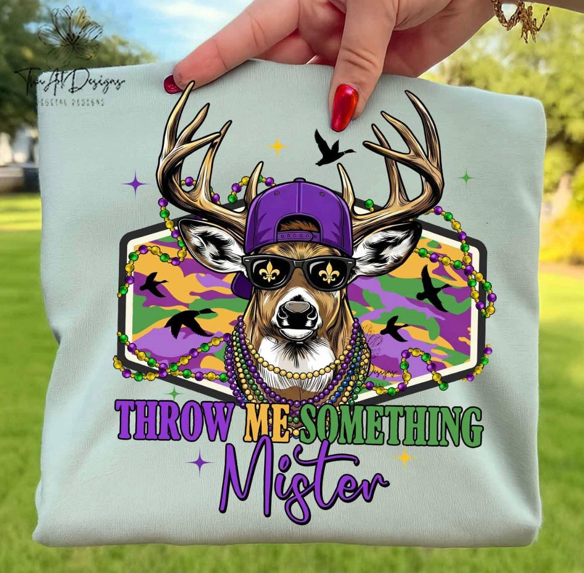 Deer | Throw me something mister  | Boys Shirt