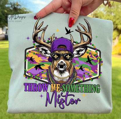 Deer | Throw me something mister  | Boys Shirt