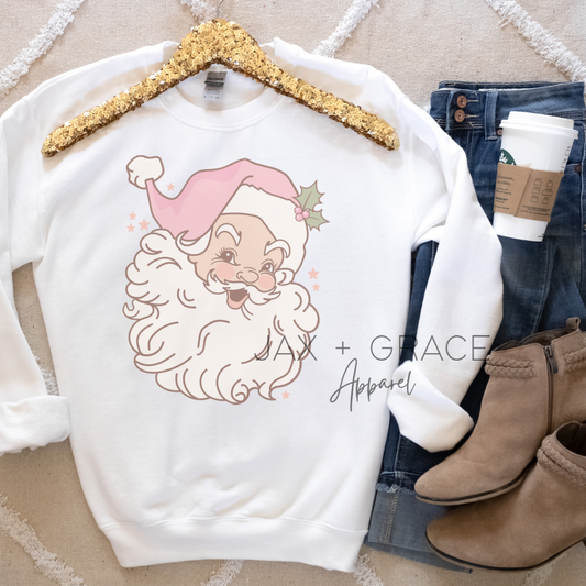 Vintage Pink Santa